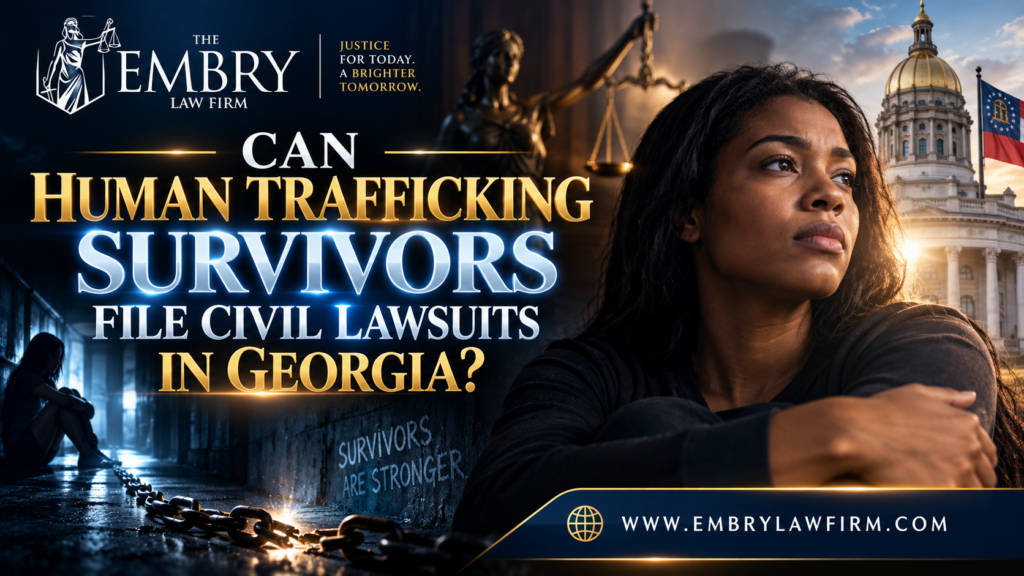 Embry Blog Post Banner 1 Can Human Trafficking Survivors File Civil Lawsuits in Georgia?